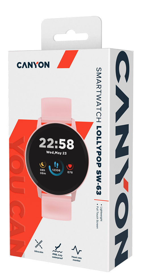 Canyon Lollypop SW-63 Pink pametni sat - pogled 5