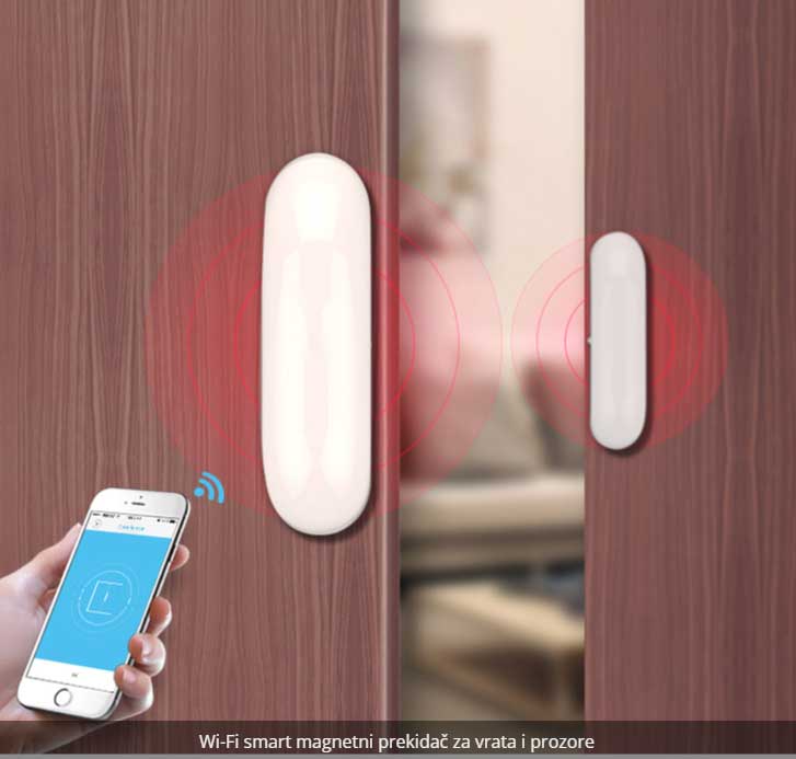 Bežični WiFi komplet za obezbeđivanje stana sa dojavom na vaš Android ili iOS pametni telefon - pogled 5