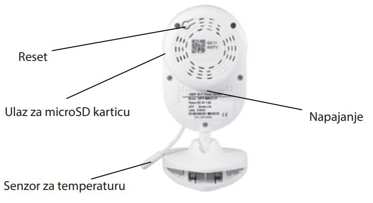 IP Wi-Fi Smart Baby Kamera za nadzor WFIP-BM520-2T - pogled 5