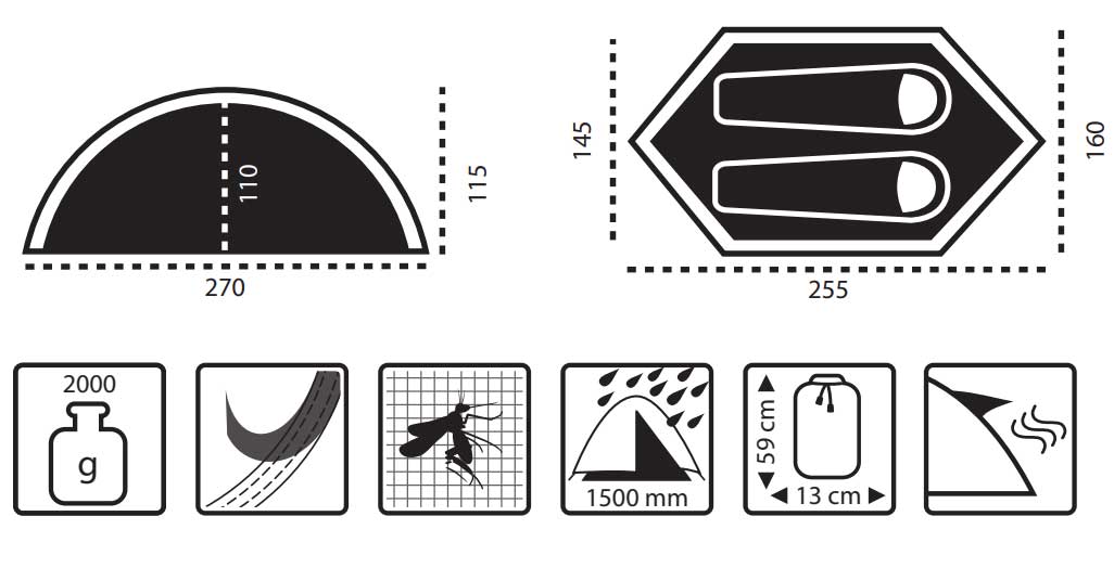 Šator za dve osobe 73008001 - pogled 5