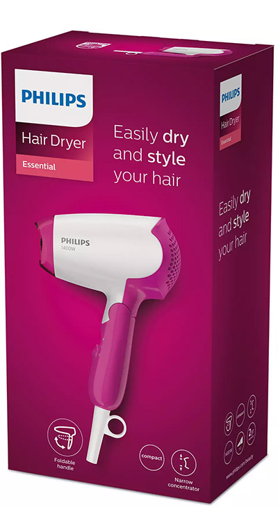 Putni fen za kosu sa sklopivom drškom Philips DryCare Essential BHD003/00 - pogled 5