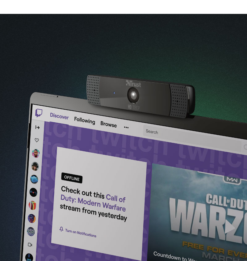 Full HD Web kamera sa mikrofonom Trust GXT 1160 Vero - pogled 5