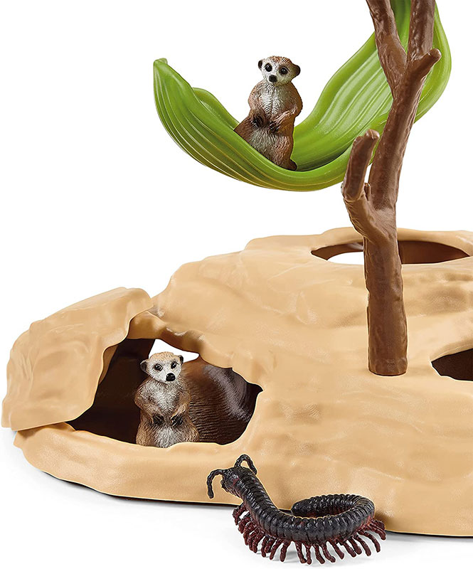 Schleich figurice Divlje životinje - Merkati - jazbina 42530 - pogled 5
