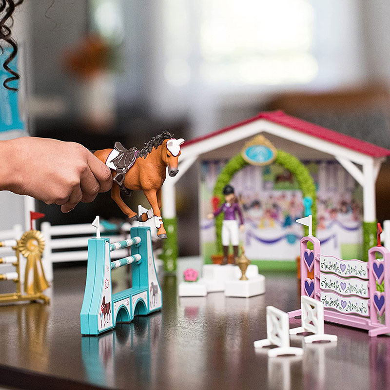 Schleich figurice Domaće životinje - Konji - Prijateljski turnir u jahanju 42440 - pogled 5
