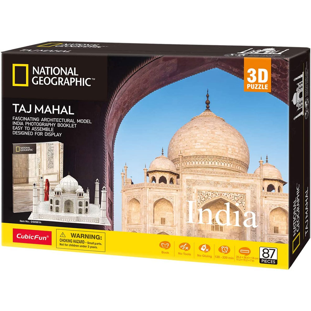 CubicFun National Geographic 3D Puzzle Taj Mahal DS0981h - pogled 5