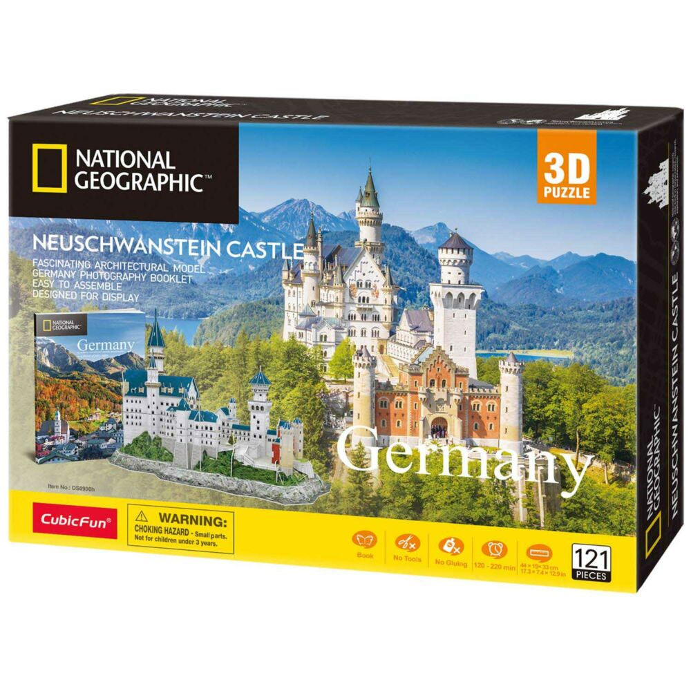 CubicFun National Geographic 3D Puzzle Neuschwanstein dvorac - pogled 5