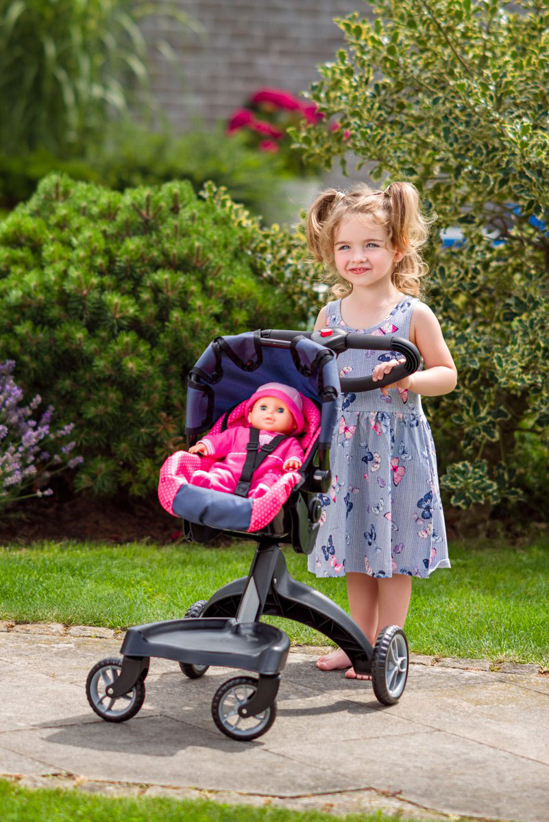 WOODY Multifunkcionalna kolica za lutke sa autosedištem Chichi Cats 91519 - pogled 5