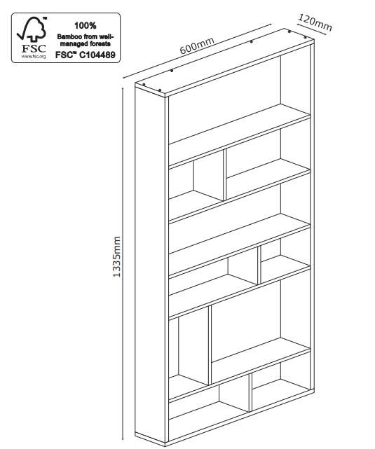 Zidna polica Panda - pogled 5