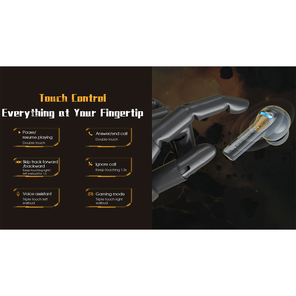 Xiaomi QCY G1 Black Gejmerske Bubice - pogled 5