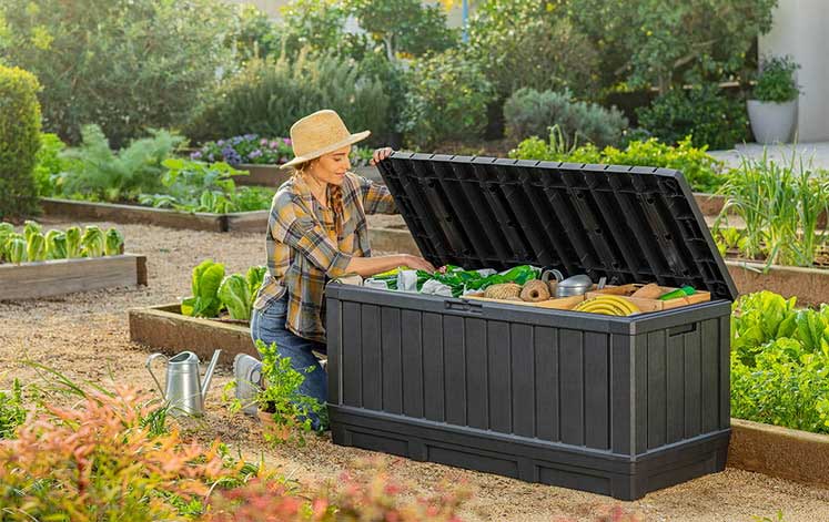 Sanduk za odlaganje stvari Keter Kentwood 350L Brown 249461 - pogled 5