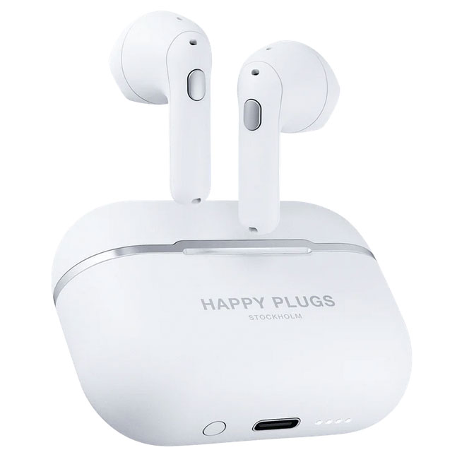 Bluetooth slušalice Happy Plugs Hope White - pogled 5