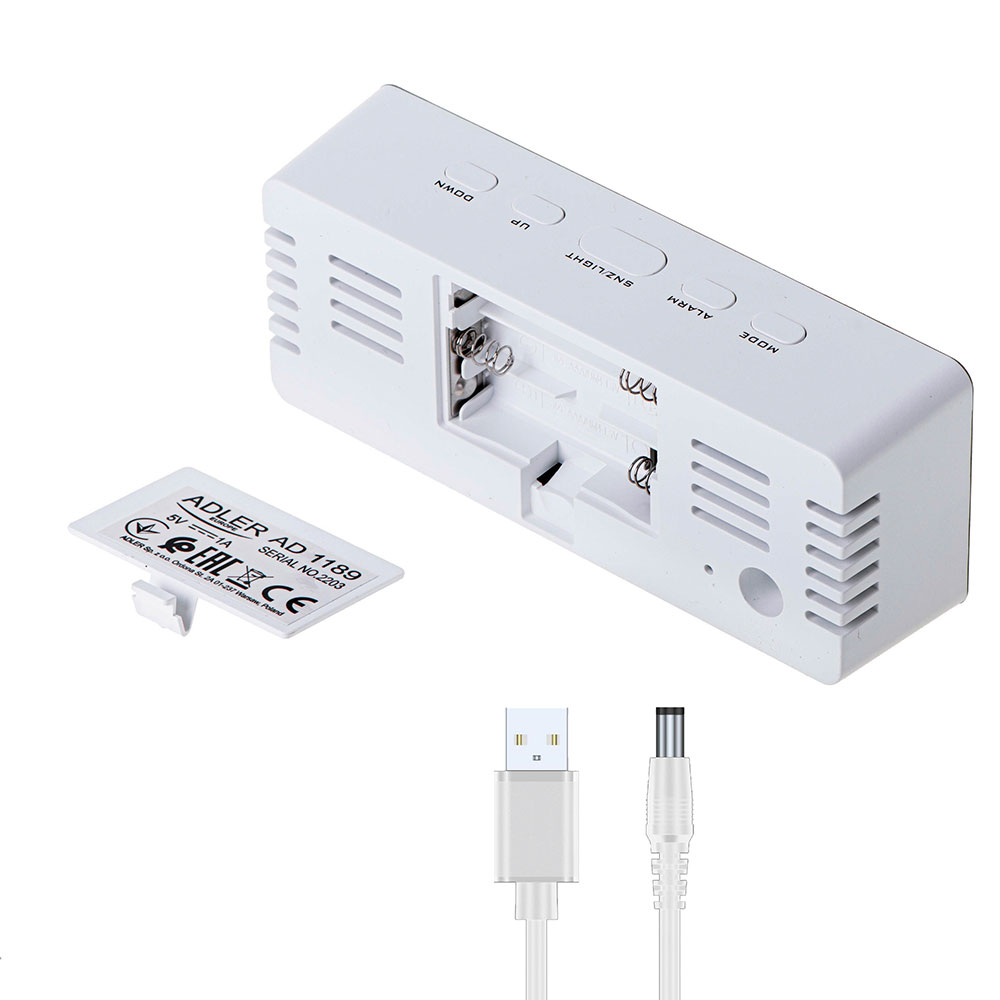 Adler AD 1189 W budilnik - pogled 5