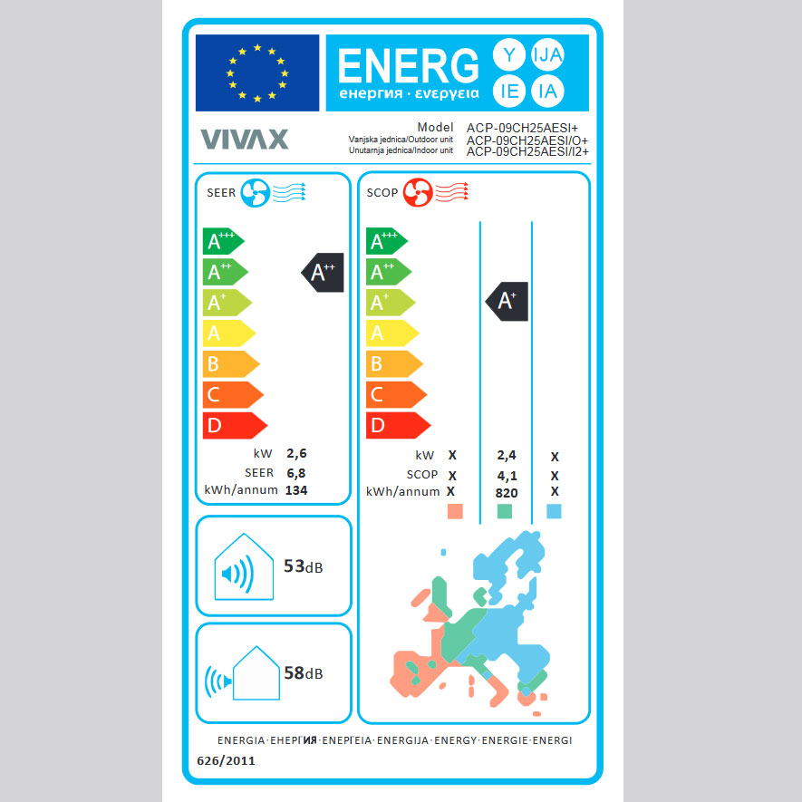 Vivax S PRO design klima ACP-09CH25AESI R32 PRO - pogled 5