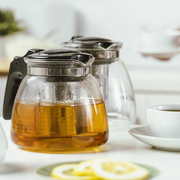 Stakleni čajnik sa infuzerom 1100ml Nava Misty - pogled 5