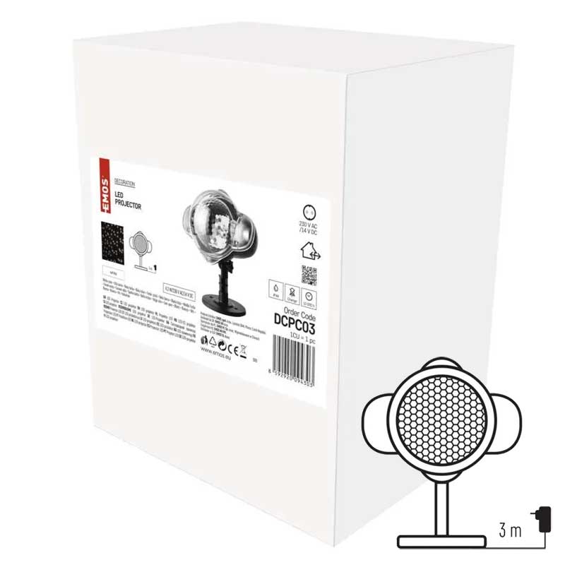 LED projektor za spoljnu upotrebu Emos DCPC03 - pogled 5