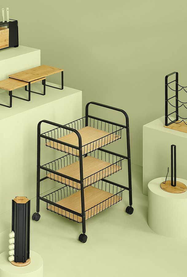 Kuhinjska Polica Sa Točkićima - pogled 5