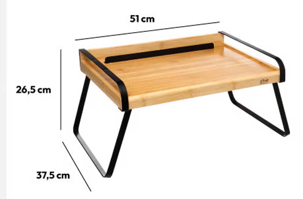 Stočić Za Krevet - Poslužavnik Sa Postoljem za Tablet - Telefon 5five Simply Smart - pogled 5