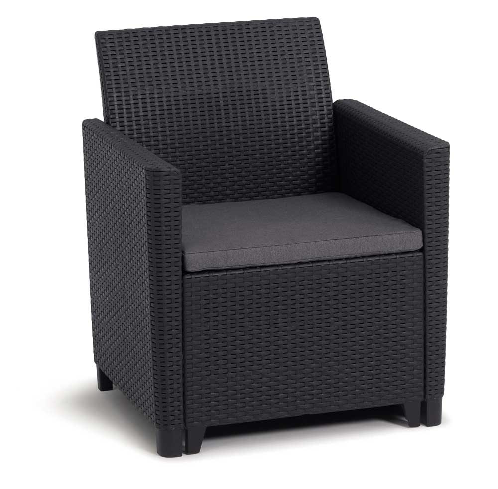 Garnitura za dvorište ili terasu Za 4 osobe Keter Marie 2 Graphitte - pogled 5