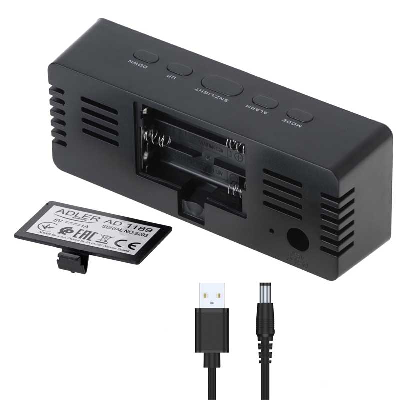 Digitalni budilnik sa termometrom Adler AD 1189B - pogled 5