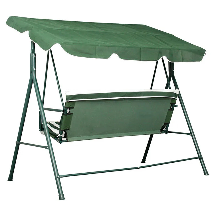 Ljuljaška Za Terasu i Dvorište Trosed Sa Zeleno Belim Prugama - pogled 5