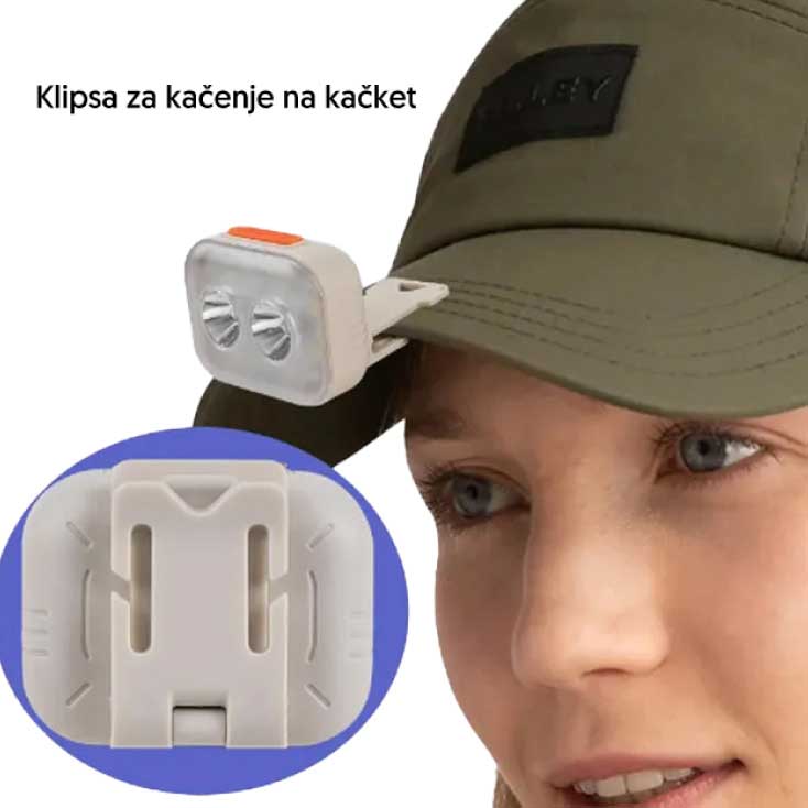 Punjiva LED baterijska lampa sa trakom za nošenje na glavi YW17417-3776 - pogled 5