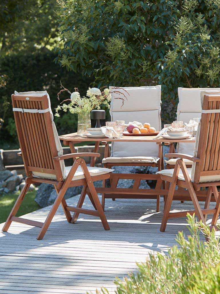 Jastuk Za Stolicu Sa Naslonom Jutlandia BREDFJED Prljavo Bela - pogled 5