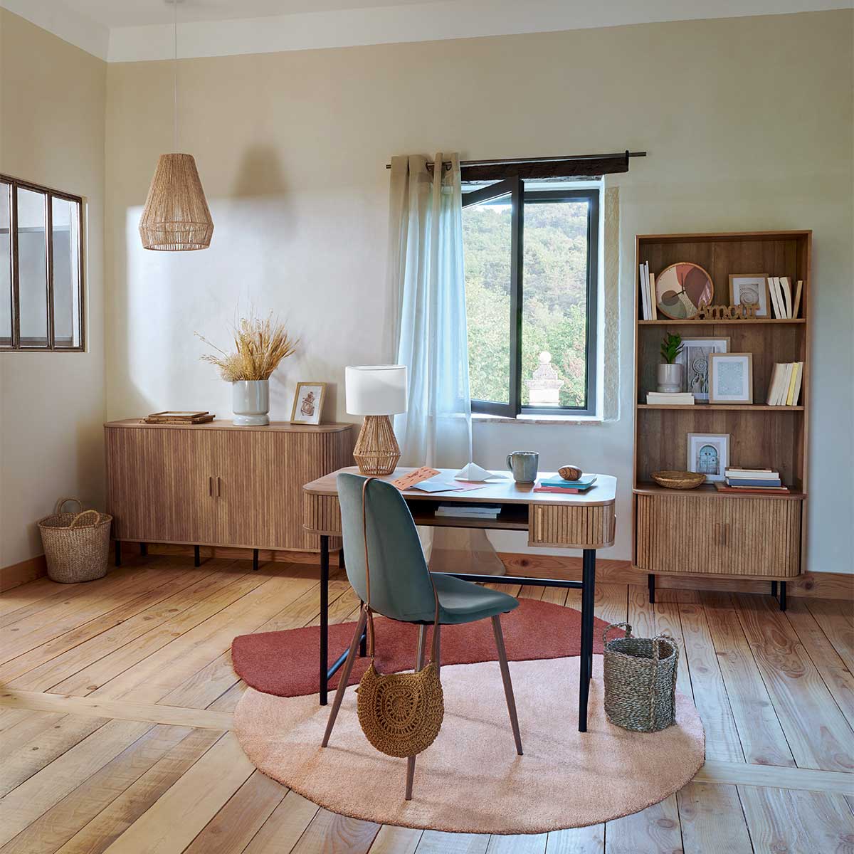 Polica Za Knjige Sa Rolo Vratima - Atmosphera Colva 2D - pogled 5