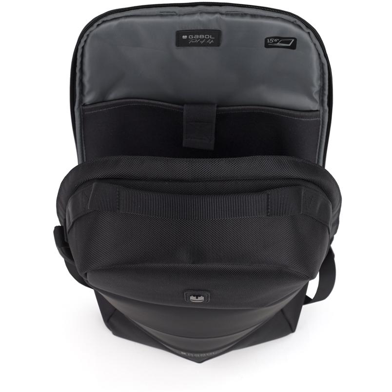 Ranac 30 x 45 x 10 cm Gabol Capital Crna Boja - pogled 5