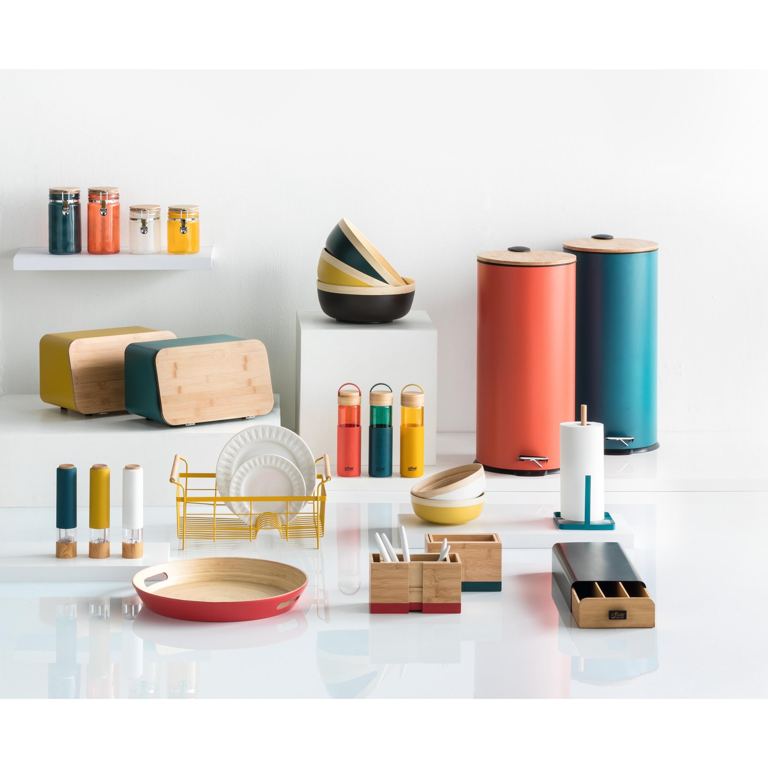 5Five Kanta Za Smeće Otvaranje Papučicom Petrol Zelena - pogled 5