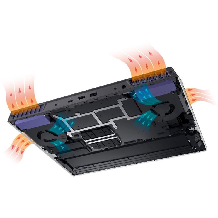 DELL G16 7630 16 inch QHD+ 240Hz 300nits i7-13650HX 32GB 1TB SSD GeForce RTX 4060 8GB Win11Pro gaming laptop - pogled 5