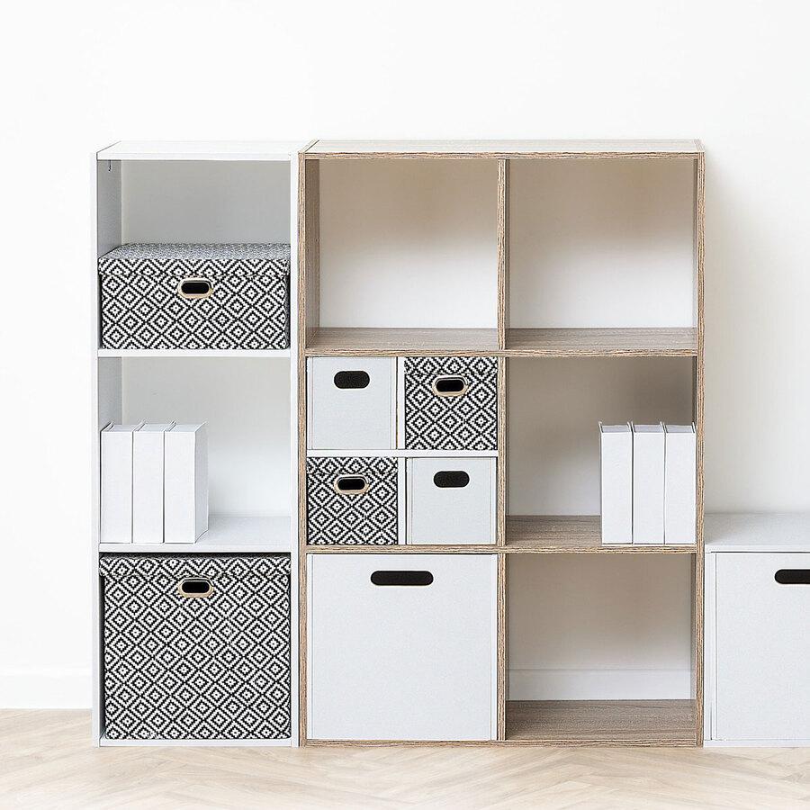 Five Stalak Sa 9 Polica 100 x 32 x 100.5 cm Drvo Natural - pogled 5