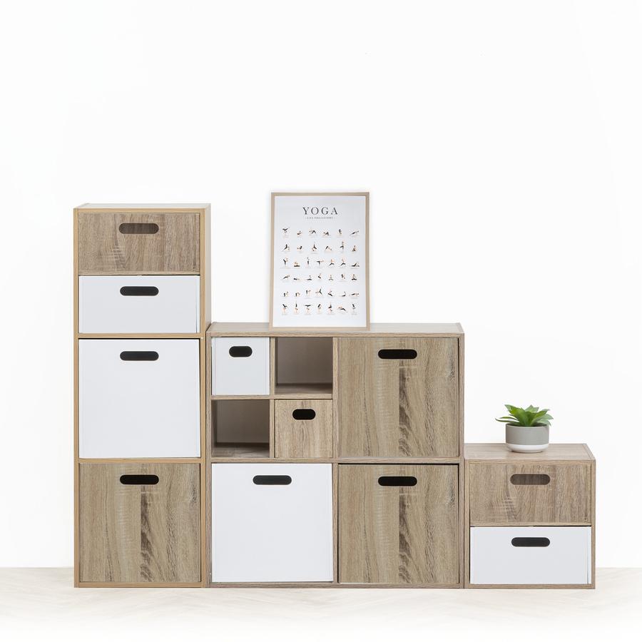 Five Stalak Sa 3 Police 34.5 x 32 x 67.5cm Drvo Natural - pogled 5