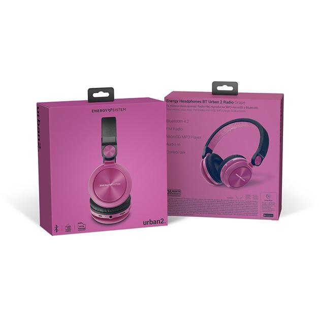 ENERGY SISTEM Bluetooth Urban 2 Radio Violet slušalice - pogled 5