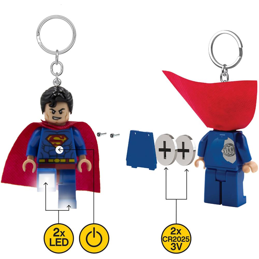 LEGO® Privezak za ključeve sa svetlom Supermen - pogled 5