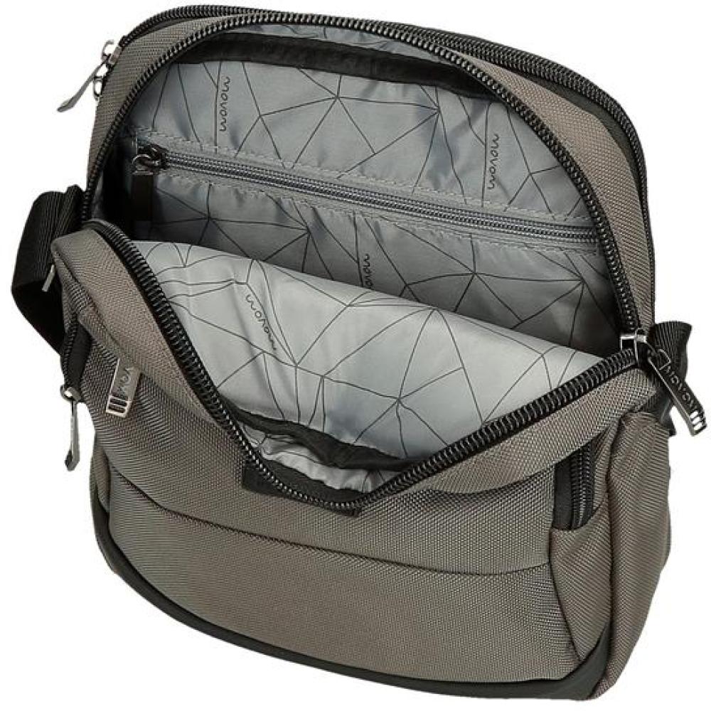 Muška torbica 27cm sa pregradom za tablet Movom Buster grey 53457 - pogled 5