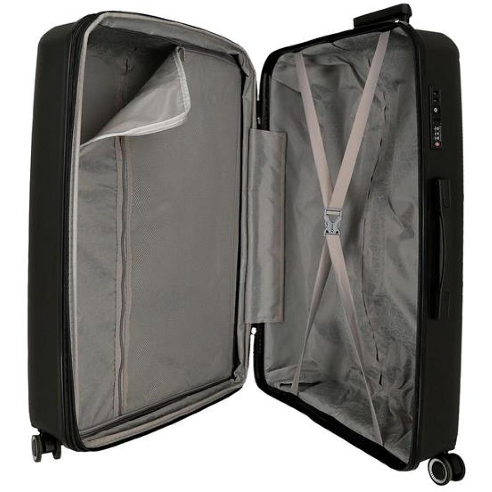 Komplet proširivih kofera od polipropilena 55cm-68cm-78cm Movom Inari black 53294 - pogled 5