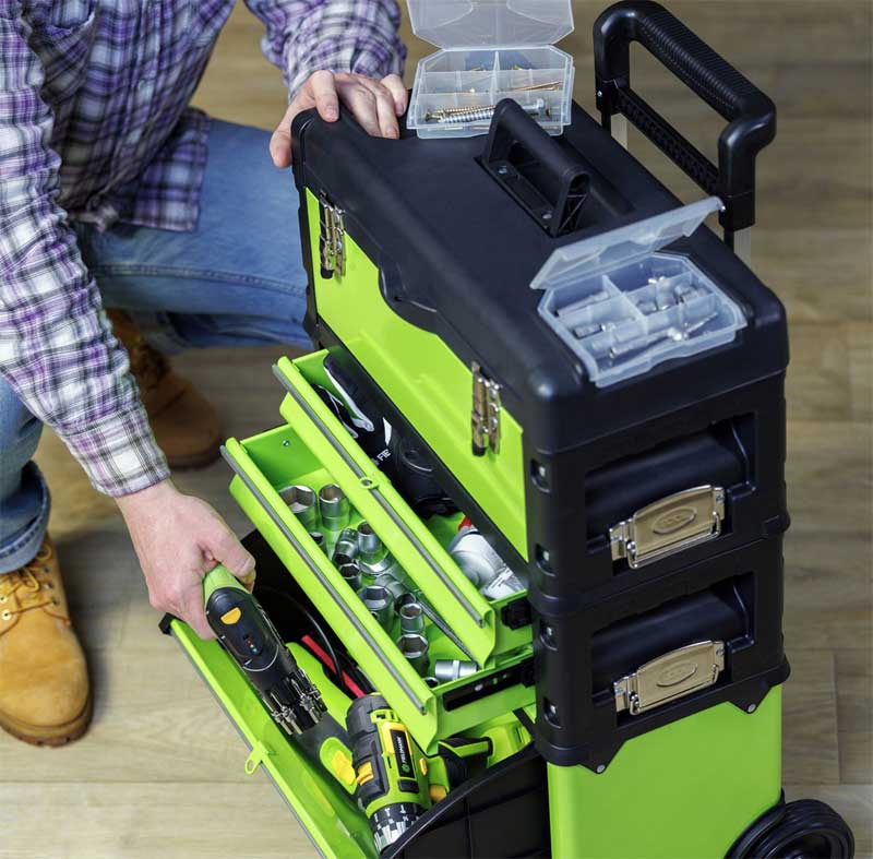 Fieldmann Velika trodelna metalna kutija za alat FDN 4150 - pogled 5