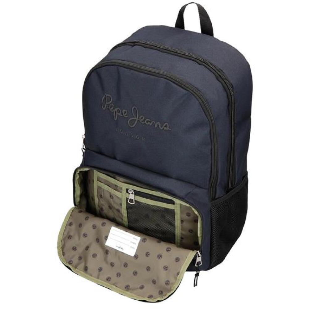 Ranac 46cm sa pregradama za laptop i tablet Pepe Jeans Cromwell black 67725 - pogled 5