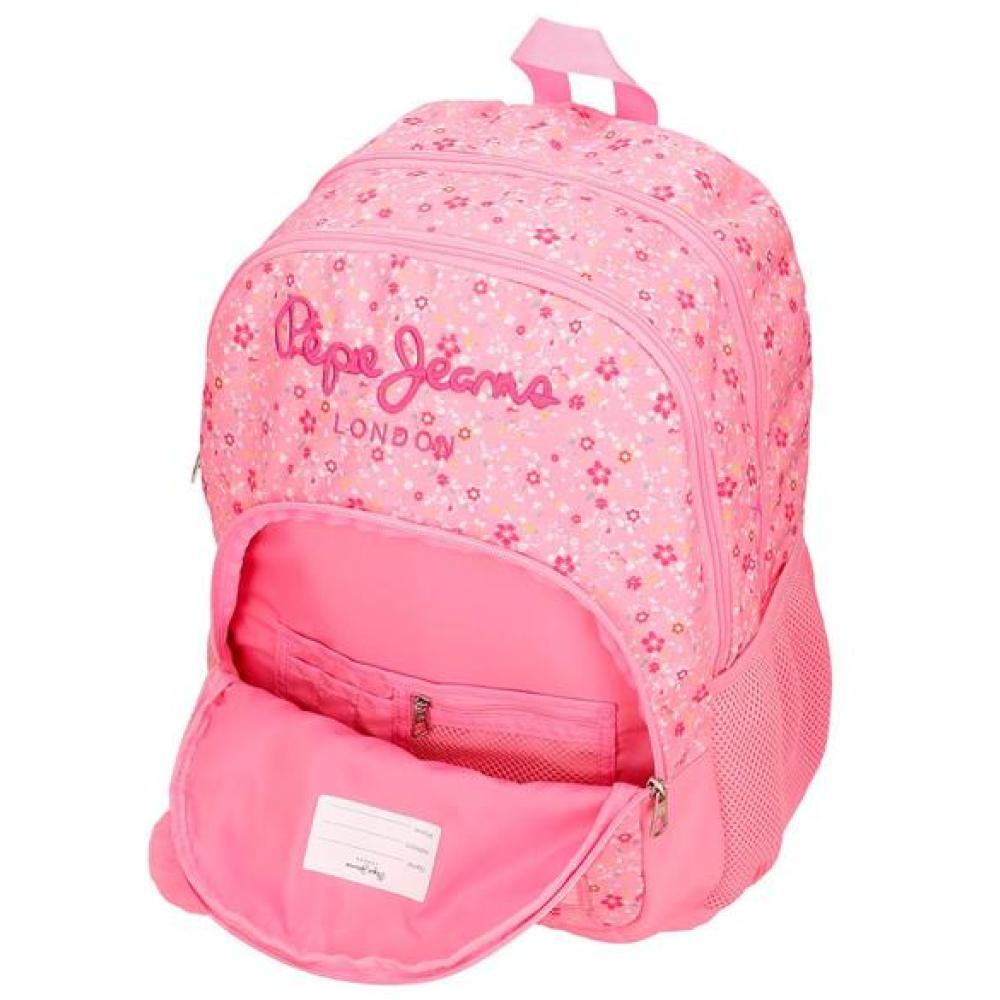 Školski ranac 44cm sa pregradom za tablet Pepe Jeans Alenka pink 67125 - pogled 5