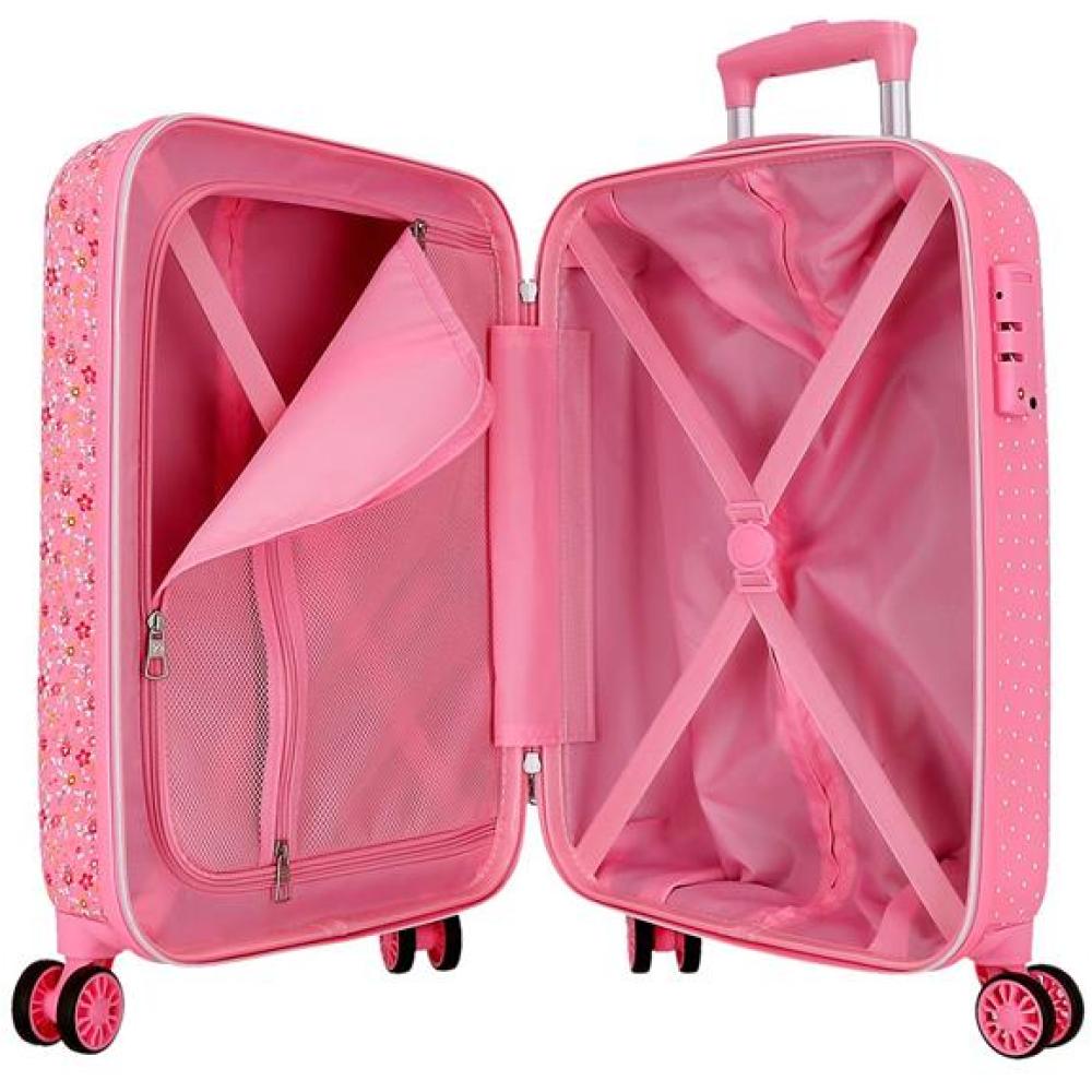 Tvrdi kabinski kofer za putovanja Pepe Jeans Alenka pink 67117 - pogled 5