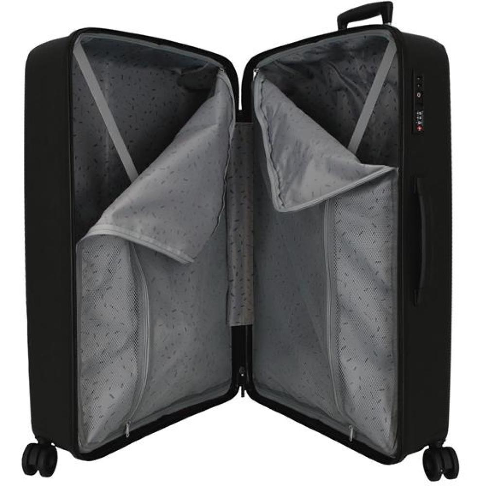 Putni koferi od polipropilena 56cm i 66cm Movom Moon black 55195 - pogled 5