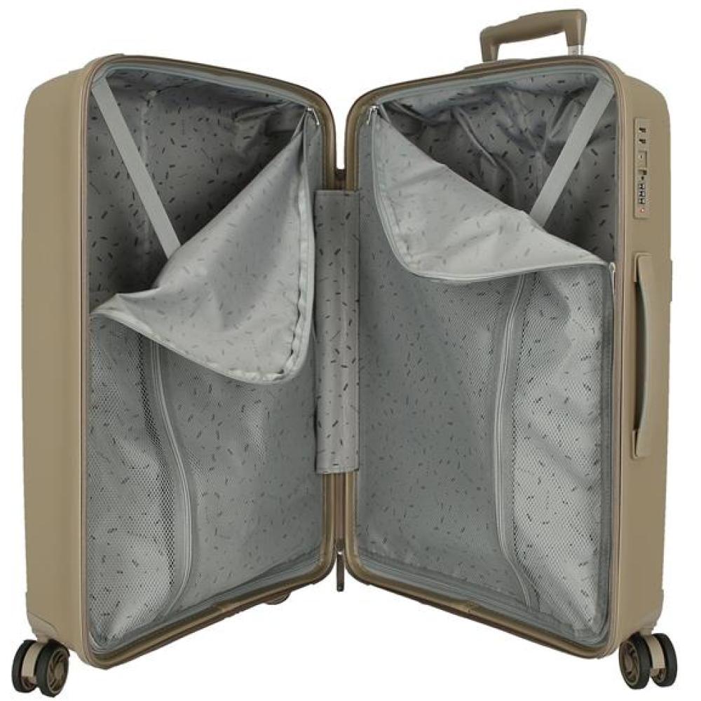 Putni koferi od polipropilena 56cm i 66cm Movom Moon beige 55195 - pogled 5