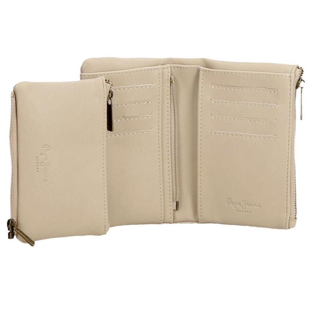 Ženski novčanik na preklop 14cm Pepe Jeans Morgan beige 79283 - pogled 5