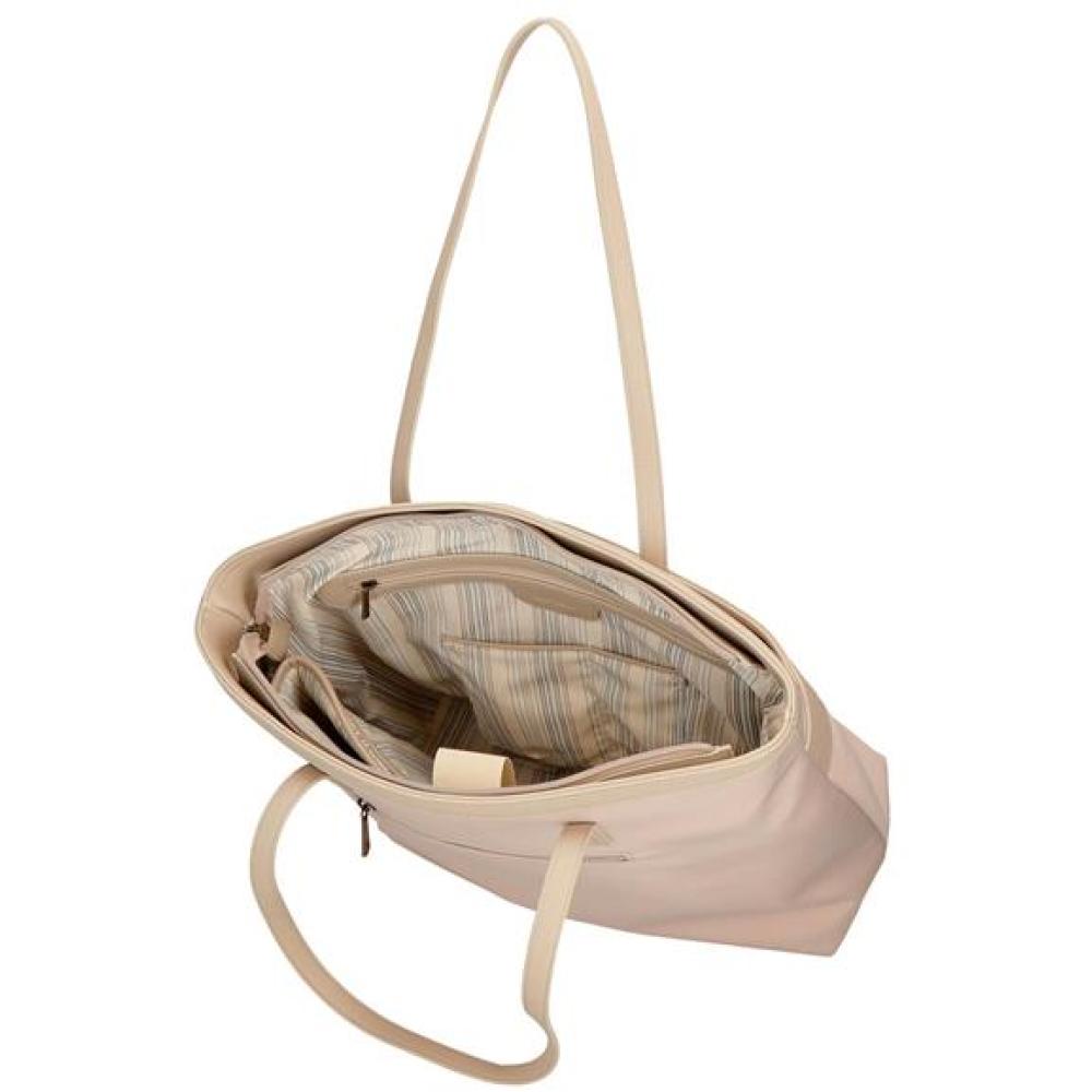 Ženska torba na rame sa pregradom za laptop Pepe Jeans Morgan beige 79275 - pogled 5