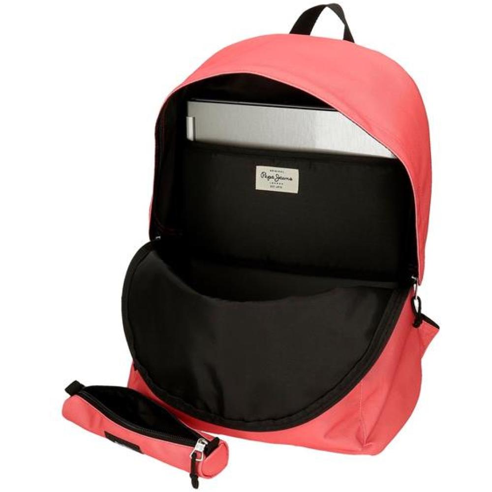 Školski ranac i pernica Komplet Pepe Jeans Aris coral 63292 - pogled 5