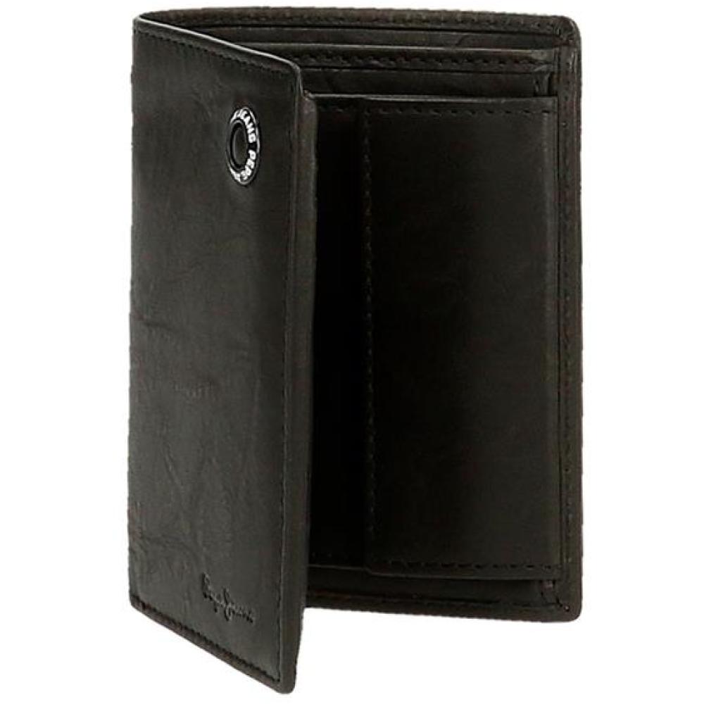 Novčanik od prirodne kože za muškarce PJL Badge black 73720 - pogled 5