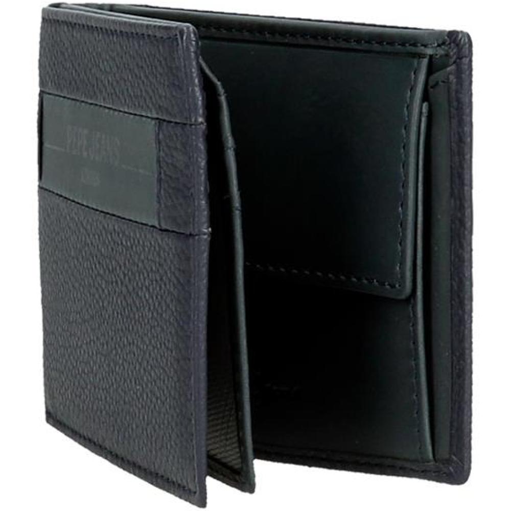 Muški kožni novčanik na preklop PJL Checkbox navy 78831 - pogled 5