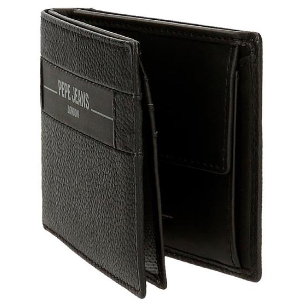 Muški kožni novčanik na preklop PJL Checkbox black 78831 - pogled 5