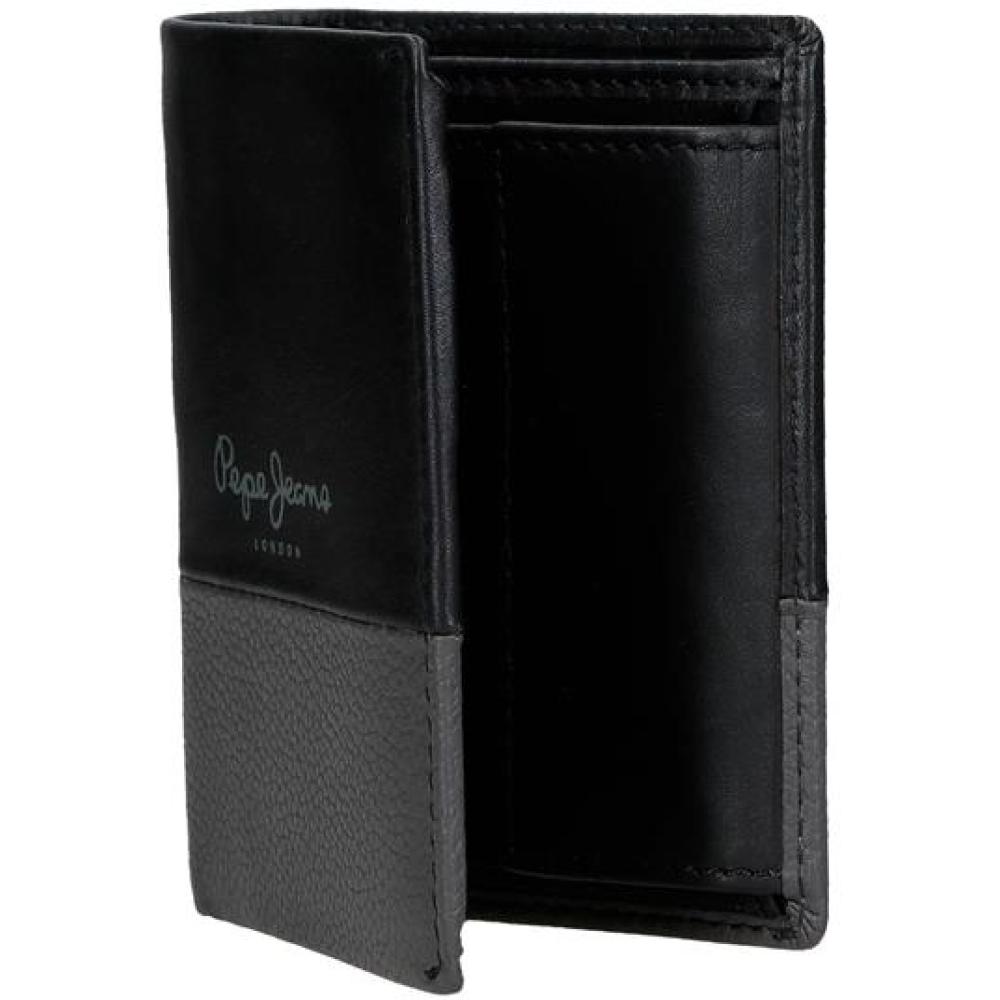 Muški kožni novčanik na preklop PJL Dual black 78311 - pogled 5