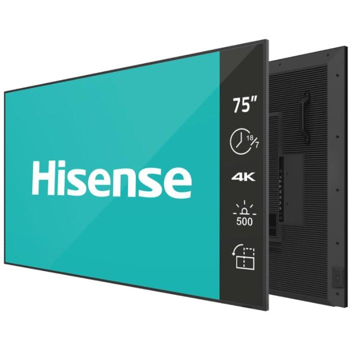 HISENSE 75 inča 75GM50D 4K UHD 500 nita Digital Signage Display - 18/7 Operation - pogled 5